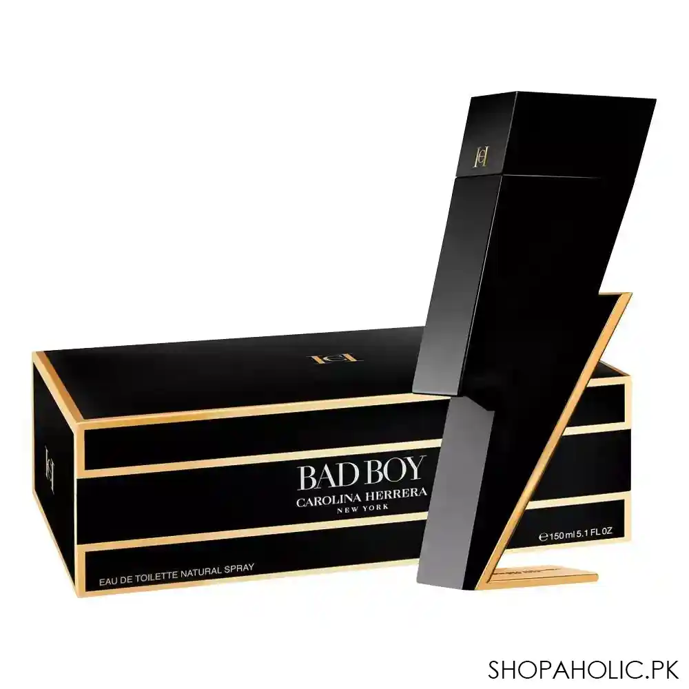 carolina herrera bad boy eau de toilette, for men, 150ml main image