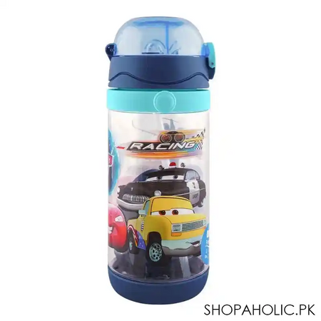cars plastic water bottle, pink, 600ml, v4020 main image