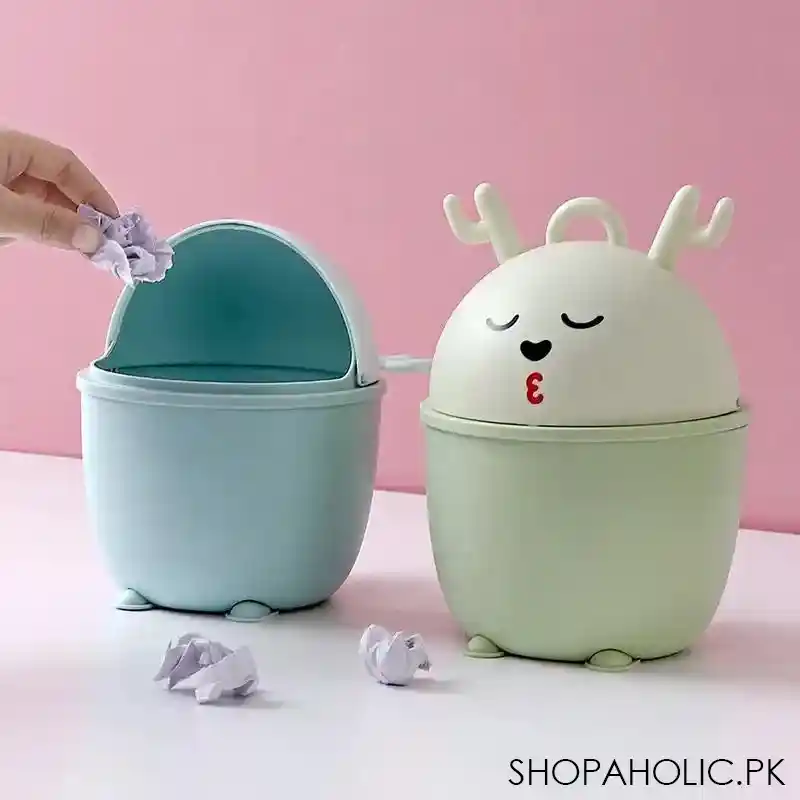 cartoon flip top trash can image5