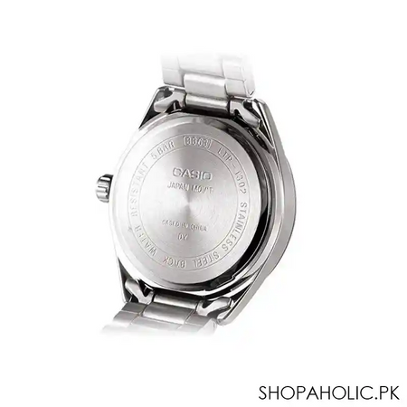 casio enticer women's silver/gold stainless steel strap watch, ltp 1302d 7a2vdf image3