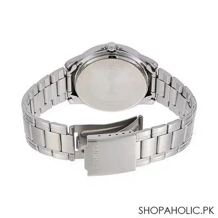 casio men's white dial stainless steel analog watch, mtp v004d 7budf image3