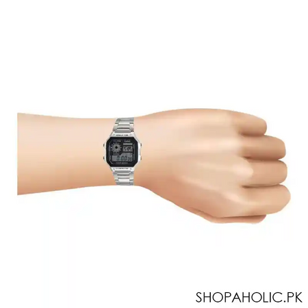 casio youth illuminator digital world time watch for men, ae 1200whd 1avdf image4
