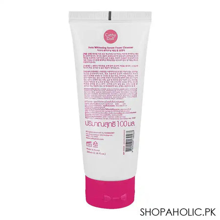 Cathy Doll Aura Whitening Serum Foam Cleanser, Glutathione, Bright Toner, Anti-Dark Spot, Blemish, 100ml - Image 2