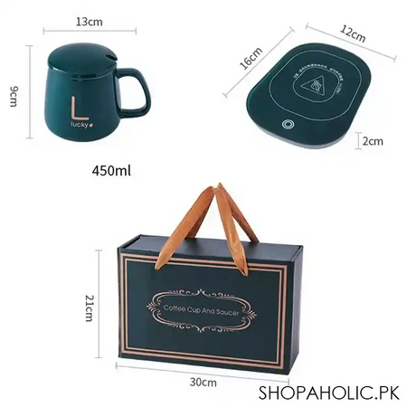 ceramic coffee mug warmer with temperature controlled pad image2