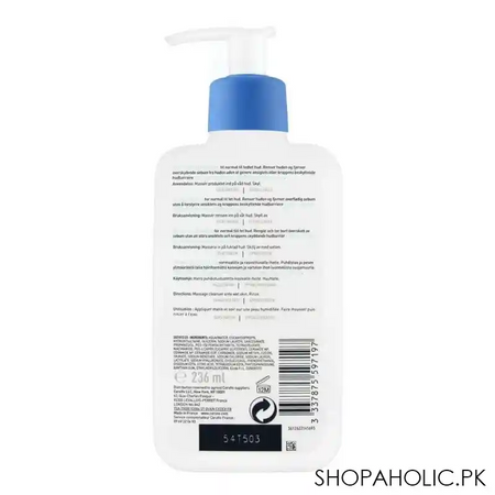 cerave fragrance free foaming cleanser, normal to oily skin, 236ml image2