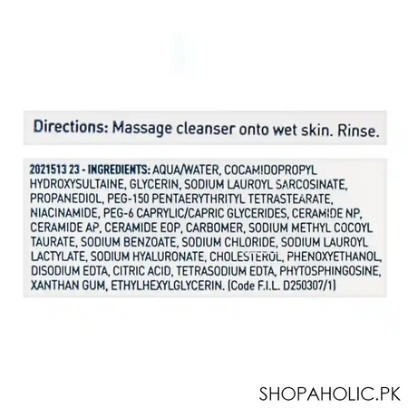 cerave fragrance free foaming cleanser, normal to oily skin, 236ml image3