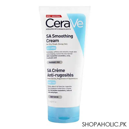 CeraVe Fragrance Free SA Smoothing Cream Dry, Rough Bumpy Skin, 177ml - Main Image