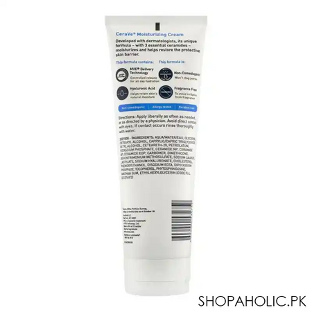 cerave moisturising cream, for normal to dry skin, rich texture, 236ml image2