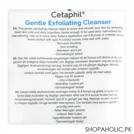 cetaphil gentle exfoliating cleanser, for dry, oily, combination skin, 178ml image4