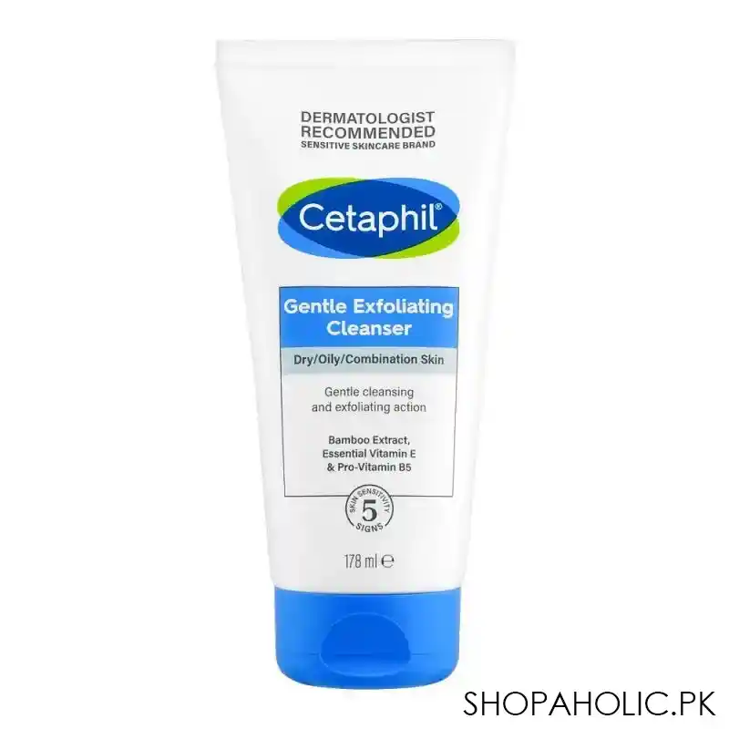 cetaphil gentle exfoliating cleanser, for dry, oily, combination skin, 178ml main image