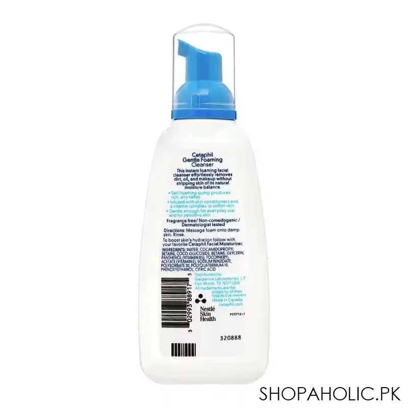 cetaphil gentle foaming cleanser, all skin types, 236ml image2