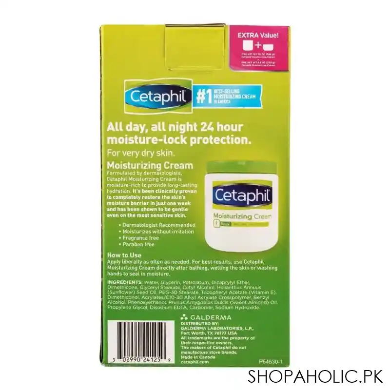 cetaphil moisturizing cream, 566g+250g pack image2