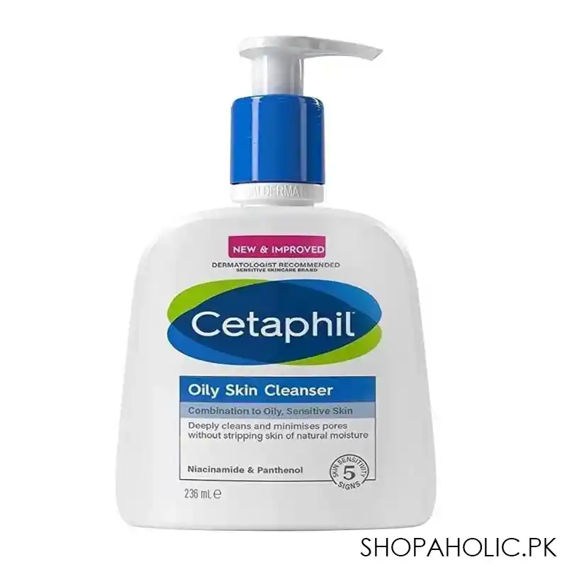 cetaphil oily skin cleanser combination to oily, sensitive skin, 236ml main image
