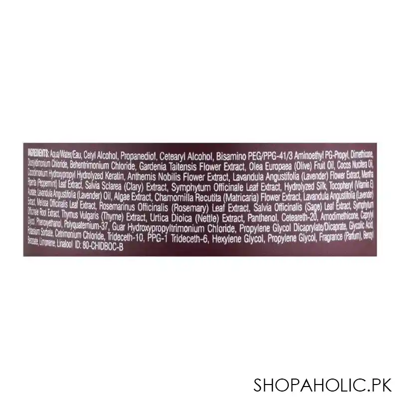 chi brilliance 90% natural paraben free optimum moisture conditioner, 355ml image3