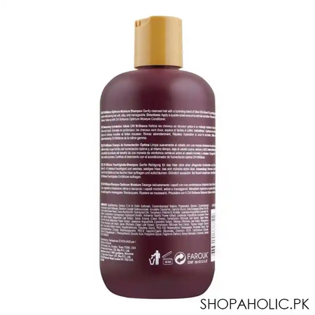 chi brilliance 90% natural sulfate & paraben free optimum moisture shampoo, 355ml image2