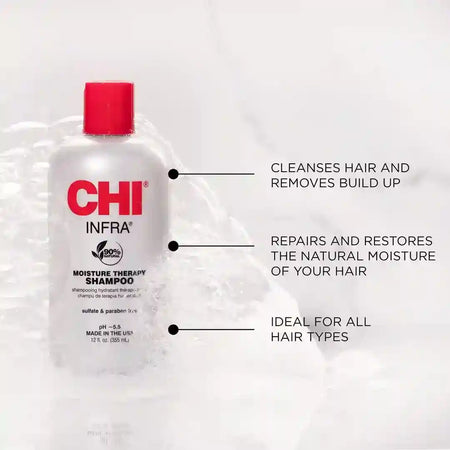 CHI Infra Shampoo, Sulfate & Paraben Free, For All Hair Types, 355ml