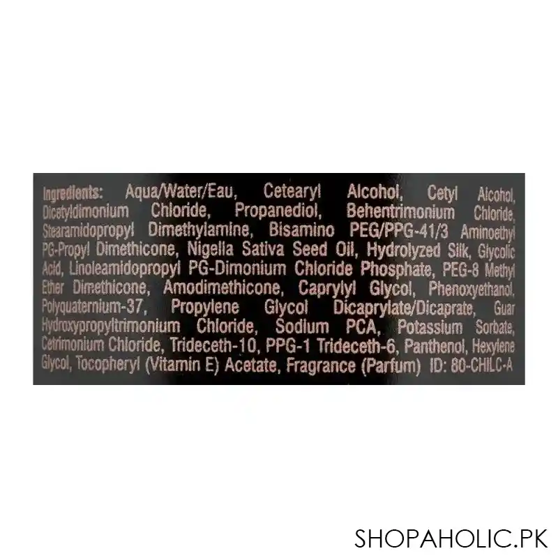 chi luxury black seed oil blend 92% natural paraben free moisture replenish conditioner, 355ml image3