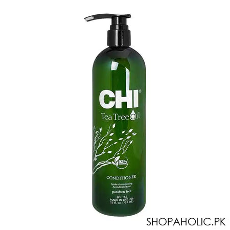 CHI Tea Tree Oil 92% Natural Paraben Free Conditioner, Paraben-Free, 739ml - Main Image