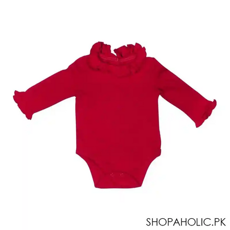 children's clothing romper set, dark red/grey/floral red, 3 pack, 393214 image3