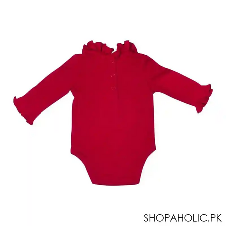 children's clothing romper set, dark red/grey/floral red, 3 pack, 393214 image4