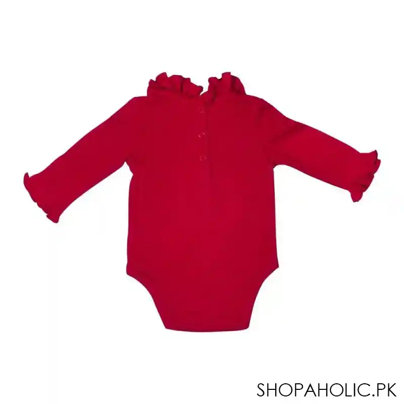 children's clothing romper set, dark red/grey/floral red, 3 pack, 393214 image4