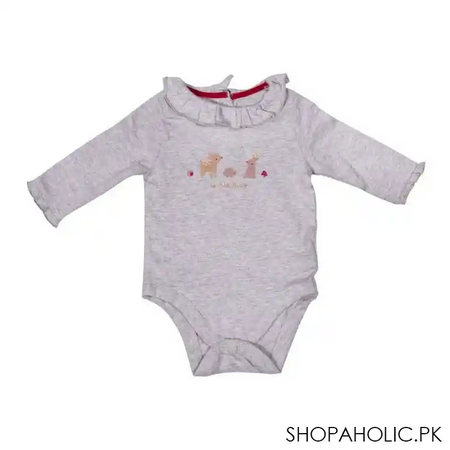 children's clothing romper set, dark red/grey/floral red, 3 pack, 393214 image5