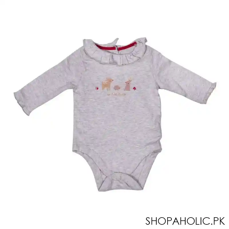 children's clothing romper set, dark red/grey/floral red, 3 pack, 393214 image5