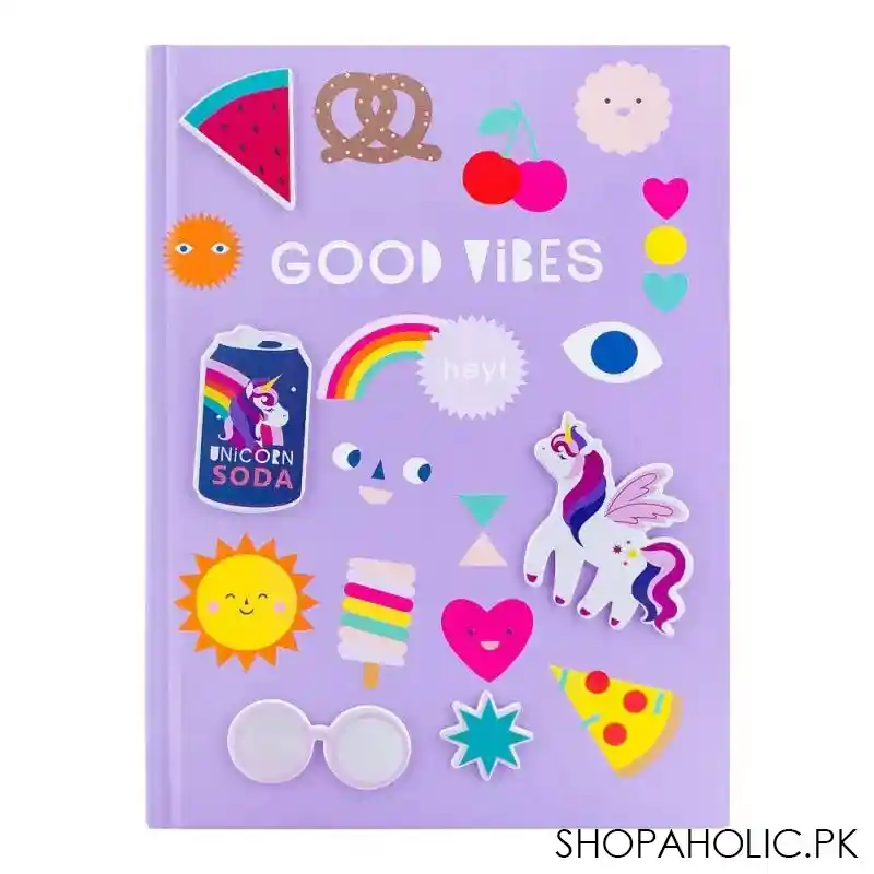 children's diary, good vibes, purple, fd 01 image2