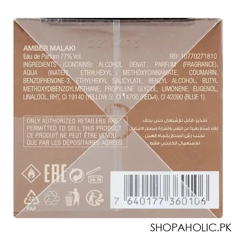 Chopard Amber Malaki, Eau de Parfum, For Women & Men, 80ml - Image 4