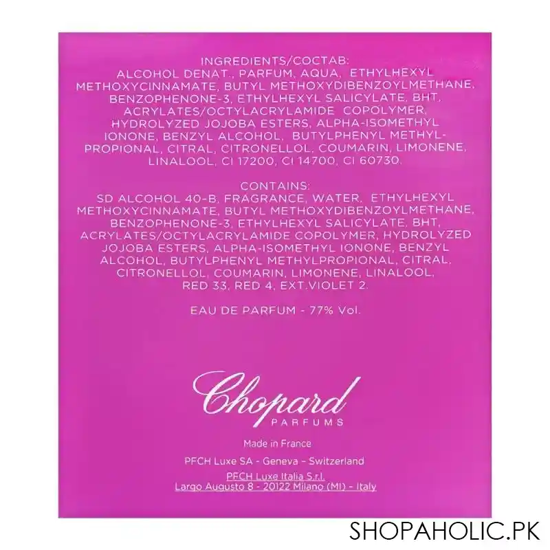 chopard happy spirit eau de parfum, fragrance for women, 75ml image3