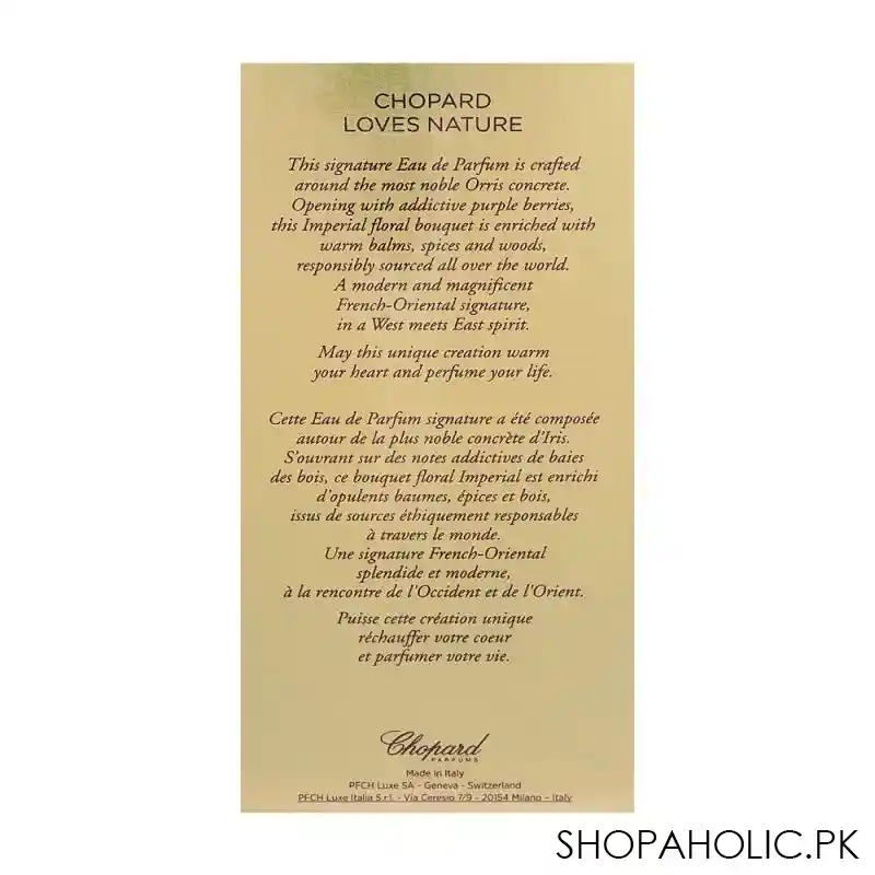 chopard imperiale iris malika eau de parfum, for women, 100ml image2