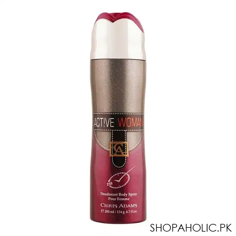 chris adams active woman pour femme deodorant body spray, for women, 200ml main image
