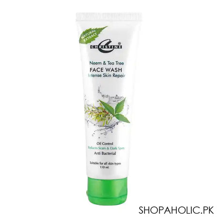 Christine Neem & Tea Tree Intense Skin Repair Face Wash, For All Skin Types, 110ml - Main Image