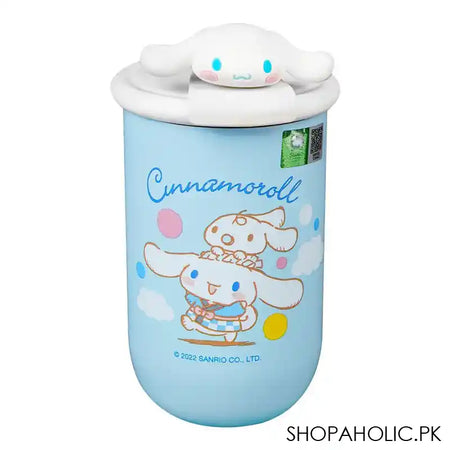 Cinnamoroll Stainless Steel Thermos Cup Cute Water Bottle, Sky Blue, 380ml Capacity, B1234 - Main Image