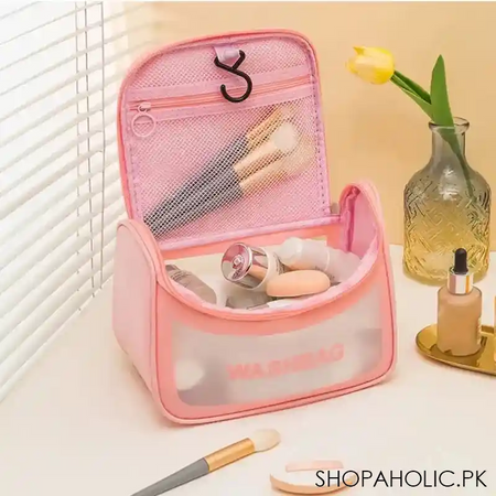 clamshell makeup travel bag image2