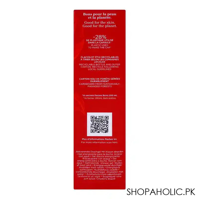 Clarins Eau Dynamisante Energizing, Fresh Shower Gel, 200ml - Image 4