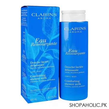 Clarins Eau Ressourcante Comforting Shower Milk, 200ml - Main Image