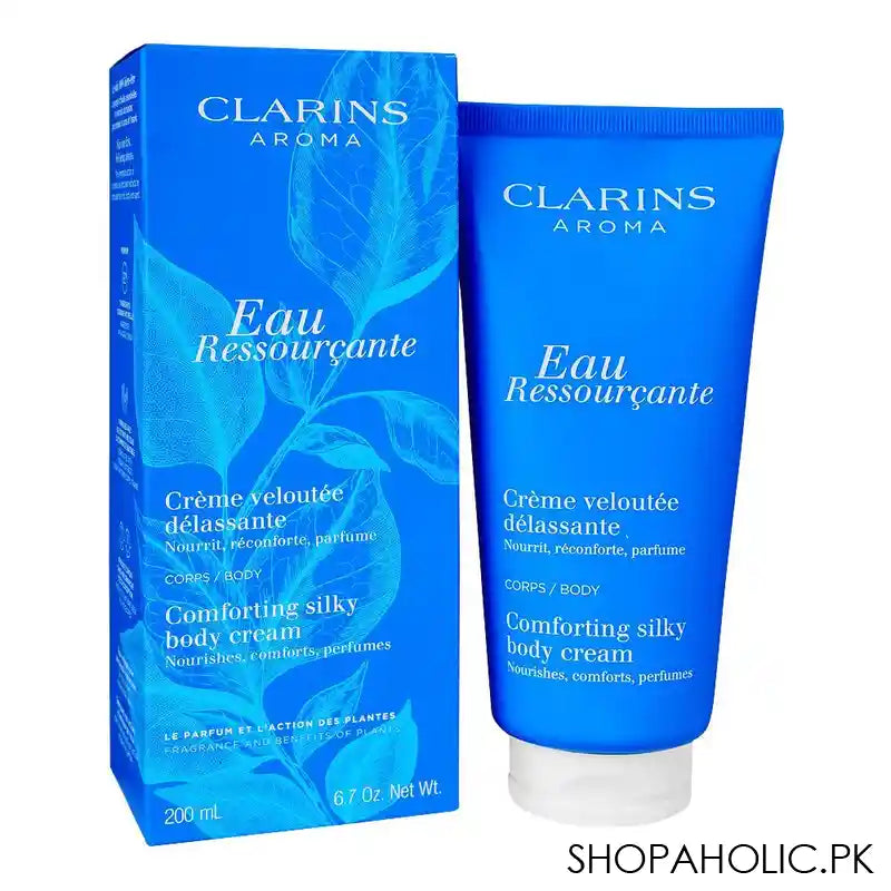 Clarins Eau Ressourcante Comforting Silky Body Cream, 200ml - Main Image
