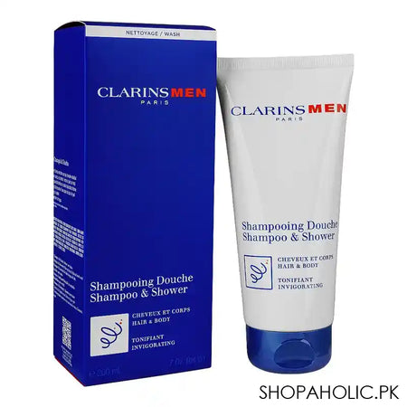 Clarins Men Shampooing Douche, Shampoo & Shower, 200ml - Main Image