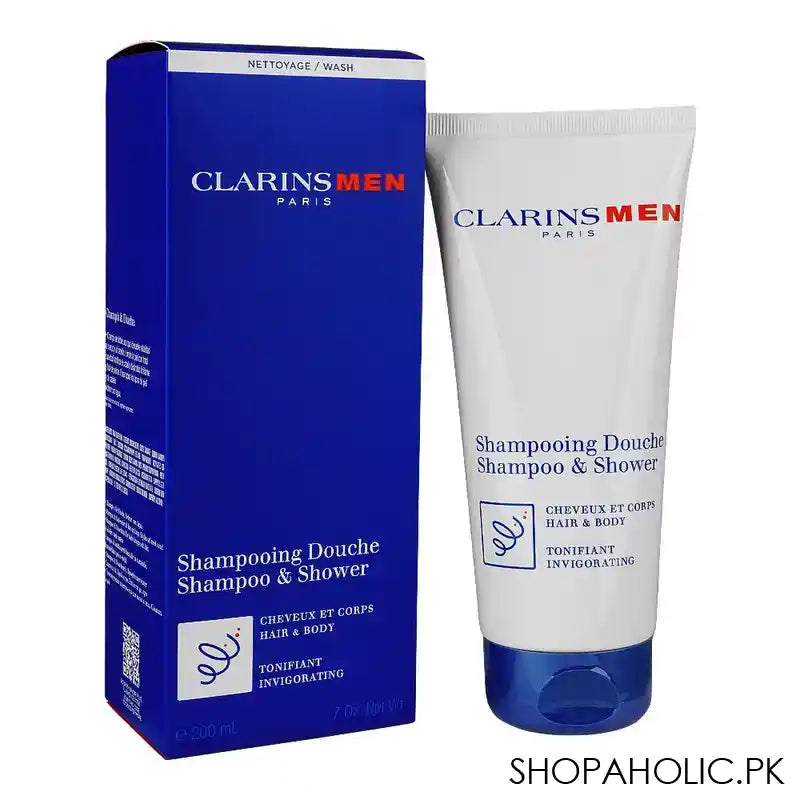 Clarins Men Shampooing Douche, Shampoo & Shower, 200ml - Main Image