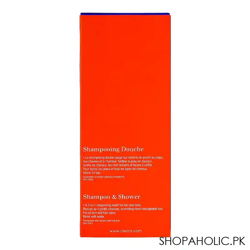 Clarins Men Shampooing Douche, Shampoo & Shower, 200ml - Image 2