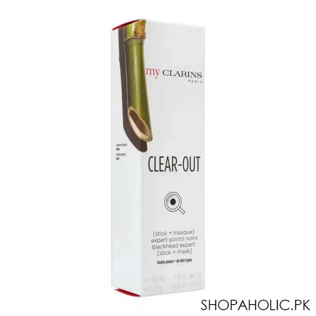clarins my clarins clear out, blackhead expert facial stick + mask, 50ml image2
