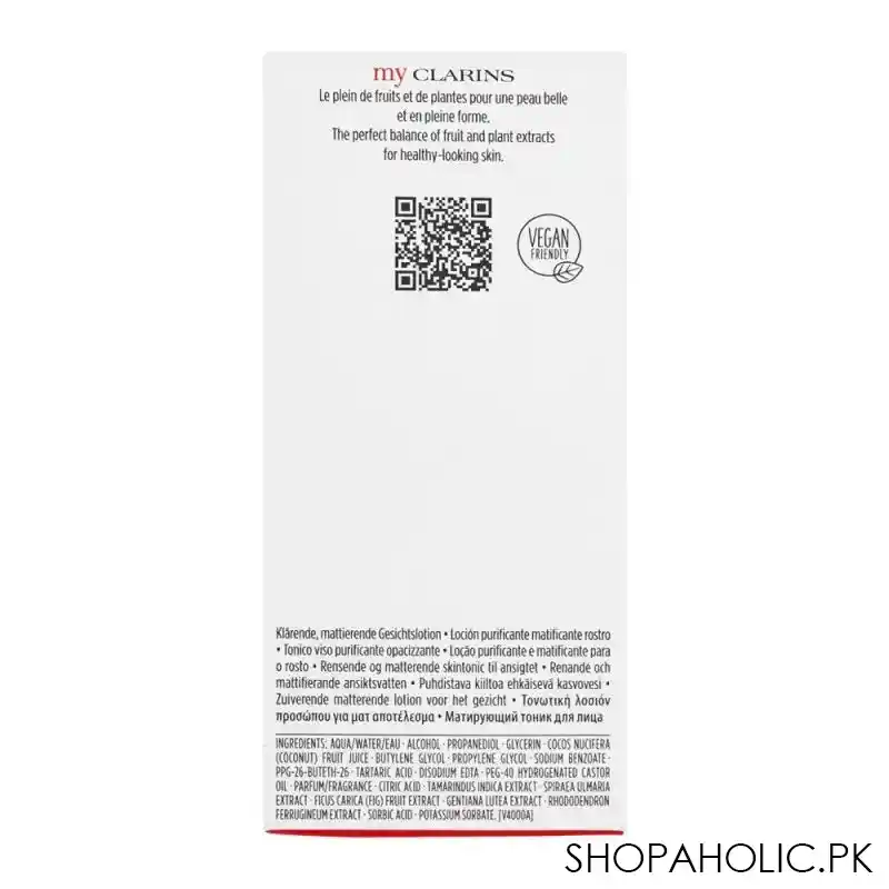 clarins my clarins clear out purifying and matifying toner, 200ml image2