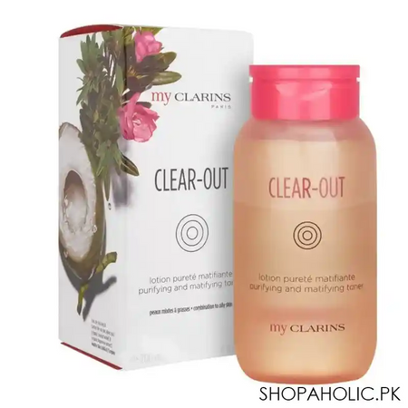 clarins my clarins clear out purifying and matifying toner, 200ml main image