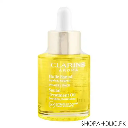 clarins paris aroma santal dry skin treatment oil, dry skin, 30ml main image