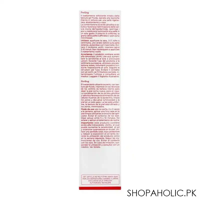 clarins paris beauty flash peel face gel, 50ml image5