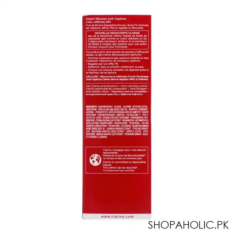 clarins paris body fit anti cellulite contouring expert, 200ml image3