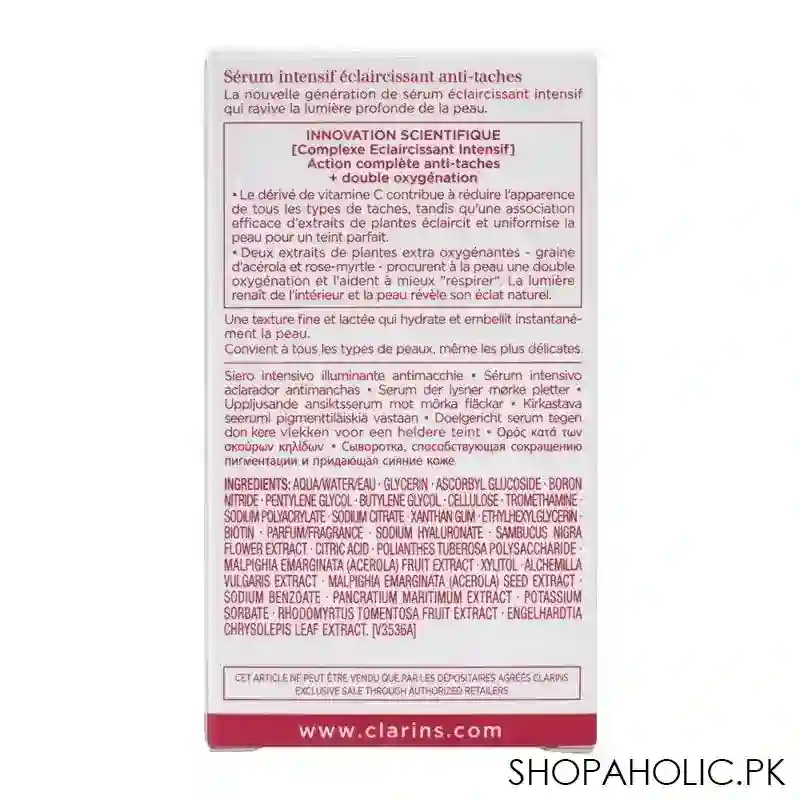 clarins paris bright plus advanced brightening dark spot targeting serum, 30ml image3