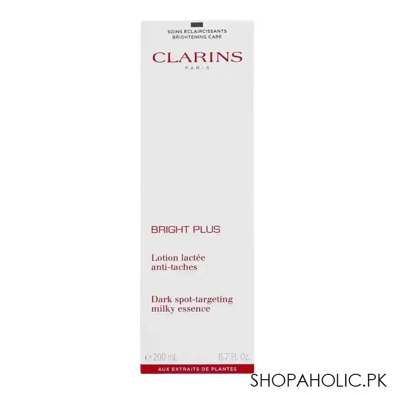 clarins paris bright plus dark spot targeting milky essence, 200ml image2