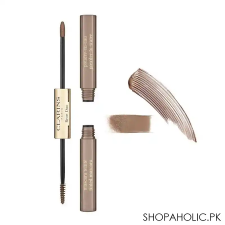 clarins paris brow duo, defines & fixes brows, 01 tawny blond main image